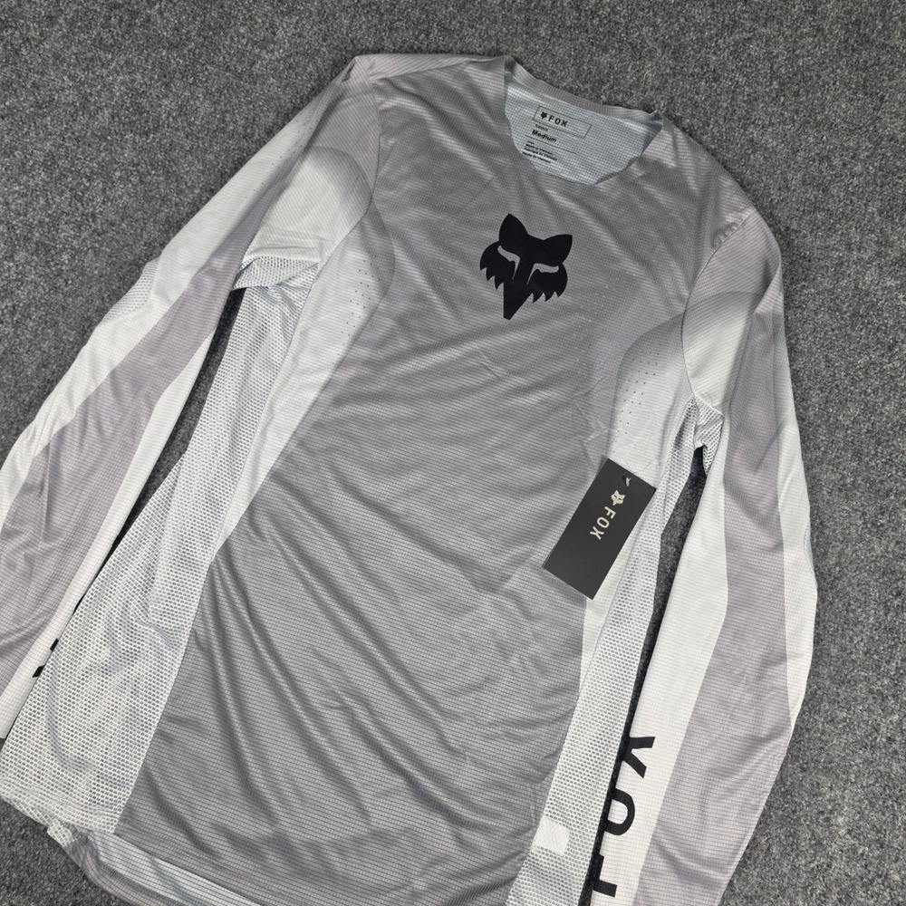 Fox Racing Flexair Infinite Jersey Mens M Grey Motocross MTB 33001-172 NWT
